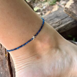 Brățară de picior Waves – Lapis Lazuli