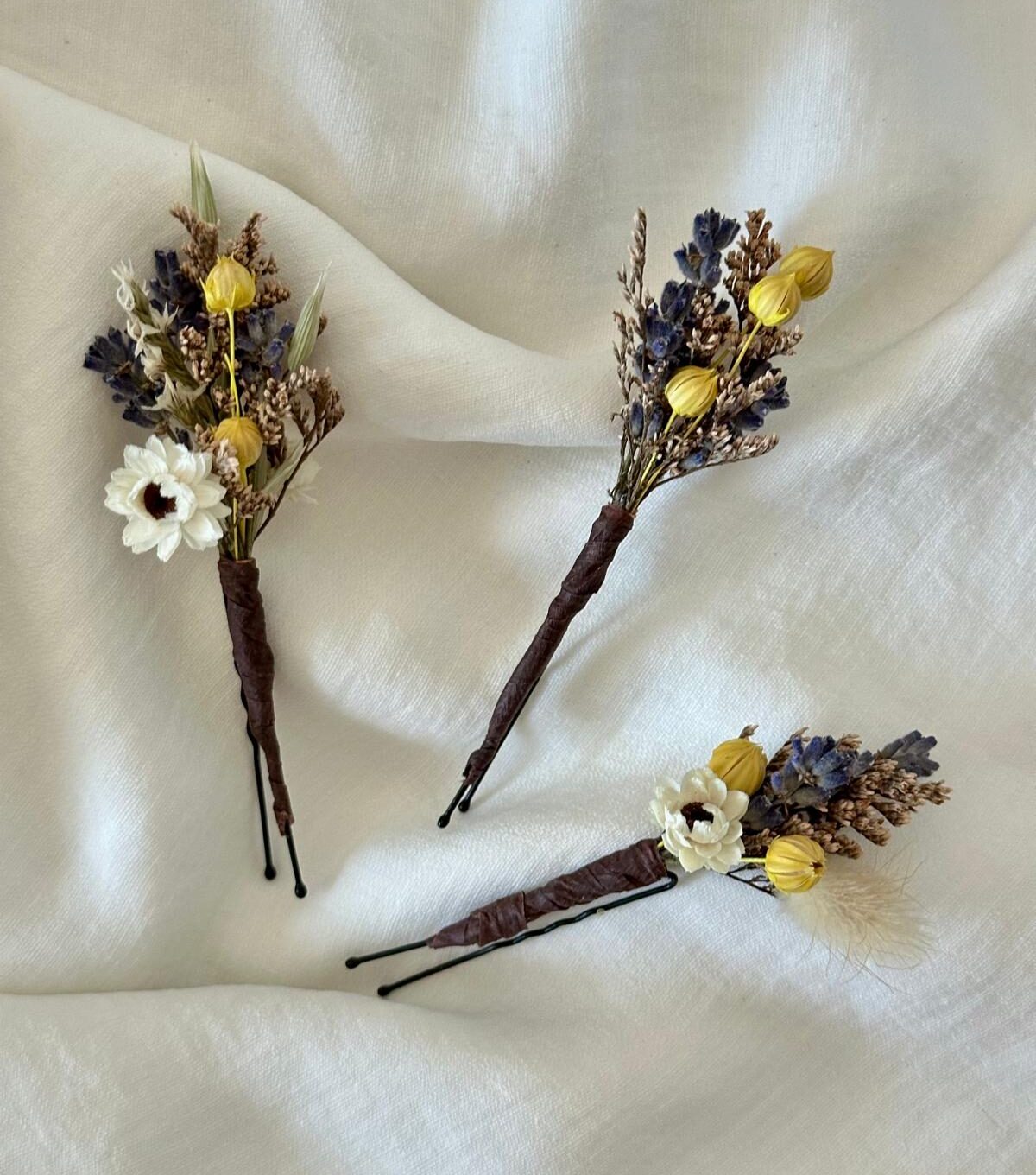 Agrafe florale - rustic love - imagine 2