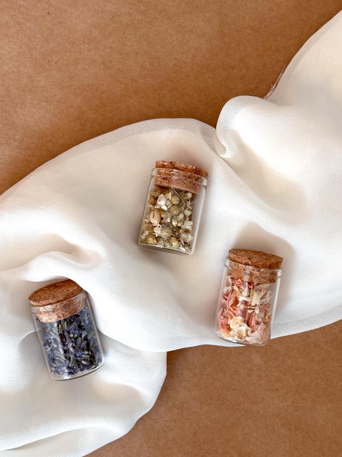 Marturii - sticlute cu flori uscate & criogenate